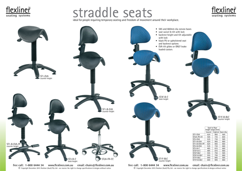 Straddle Seats